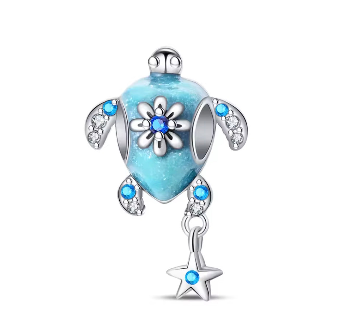 The Ocean Blue Paradise Maldives Turtle Charm