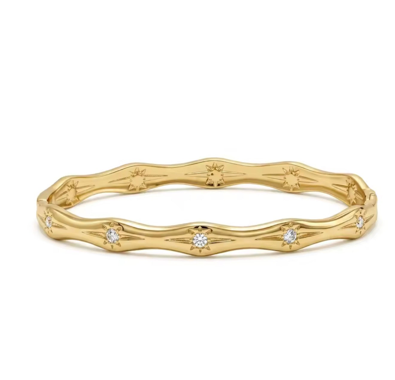The Gold Verity Star Bangle