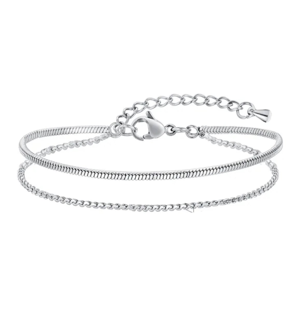 Silver Double Luxe Bracelet