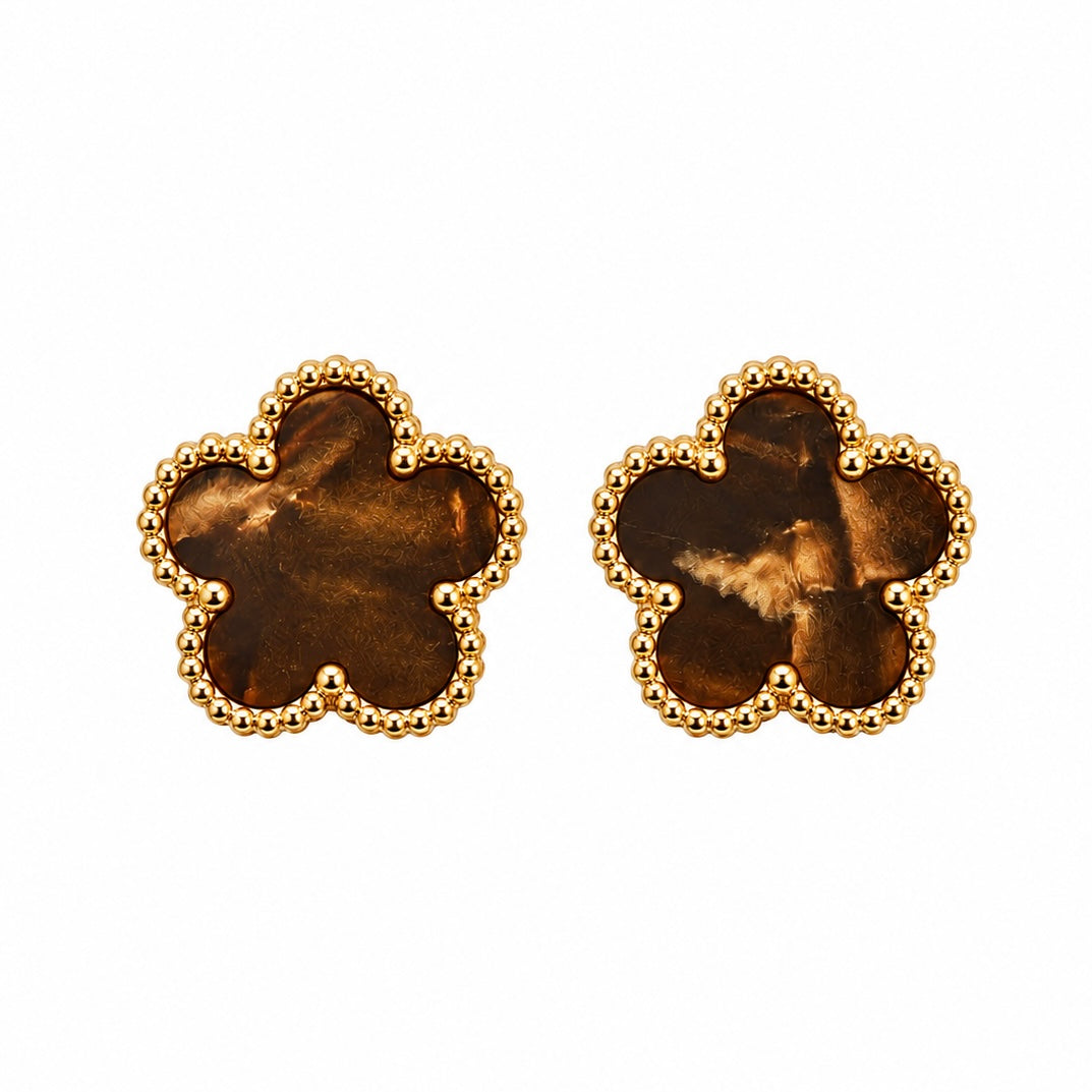 The Gold Amara Clover Studs