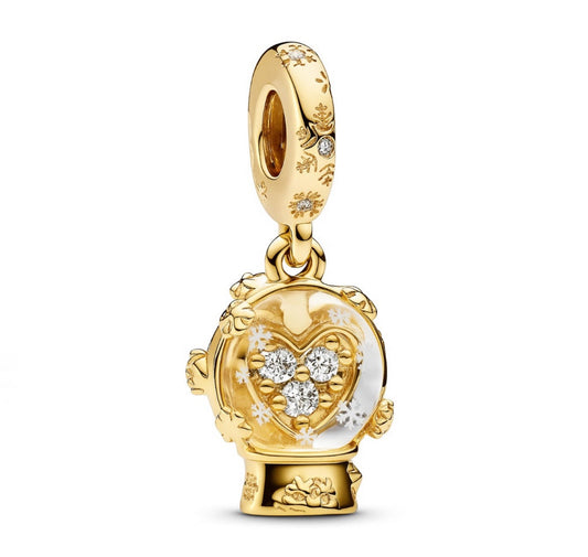 The Gold Snow Globe Magic Charm