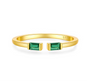 The Golden Luxury Emerald Green Verdant Ring