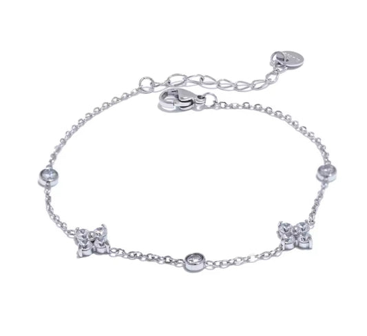 The Silver Dainty Starry Bracelet