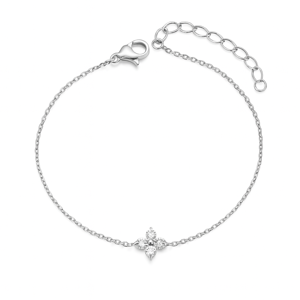 The Silver Luna Flower Bracelet