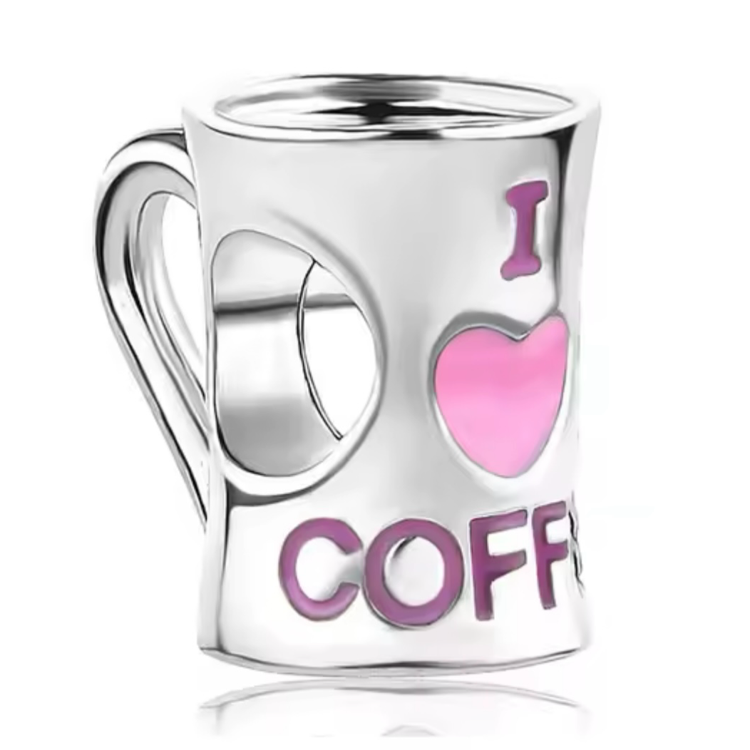 The Pink Coffee Lover Charm