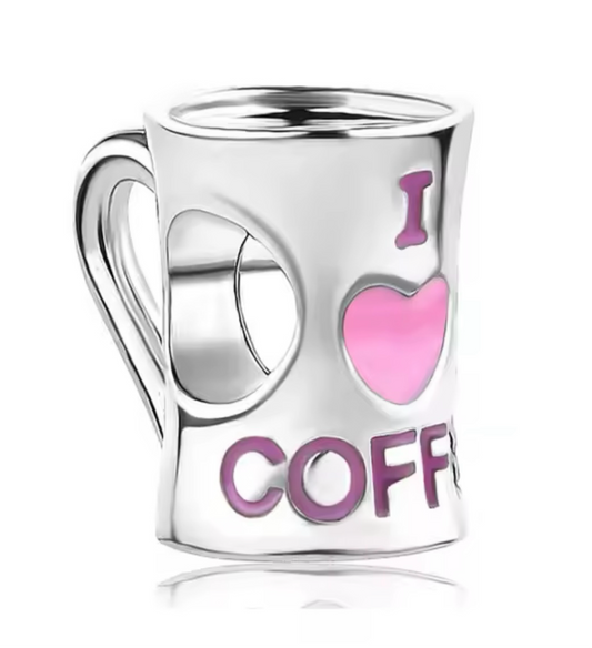 The Pink Coffee Lover Charm