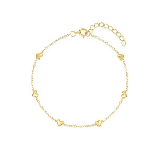 The Dainty Gold Heart Bracelet