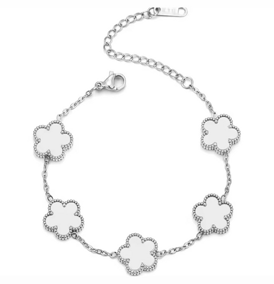 The Aetheris Silver Clover Bracelet