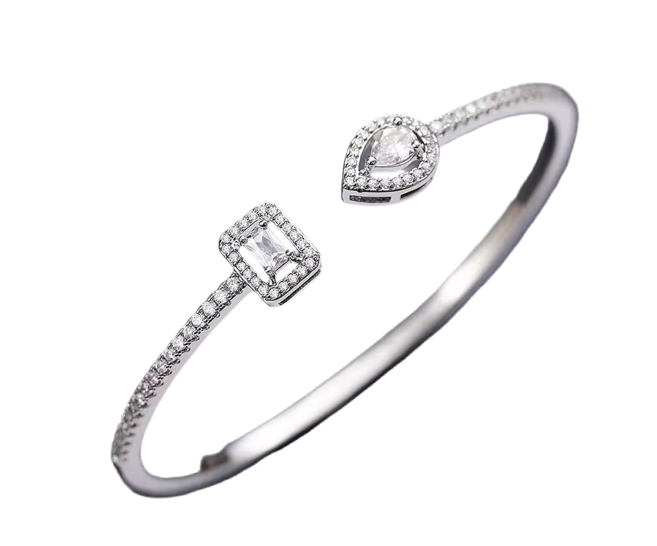 The Luxury Silver Duo Bangle