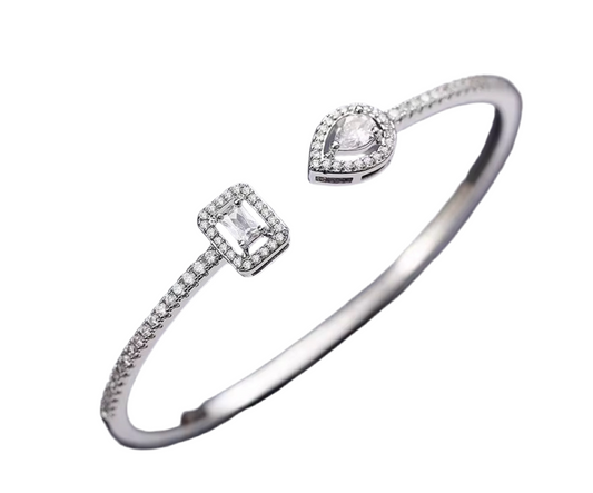 The Luxury Silver Duo Bangle