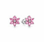 The Silver Cherry Blossom Flower Studs