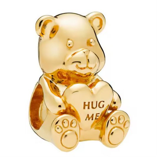 The Golden Hug Bear Charm