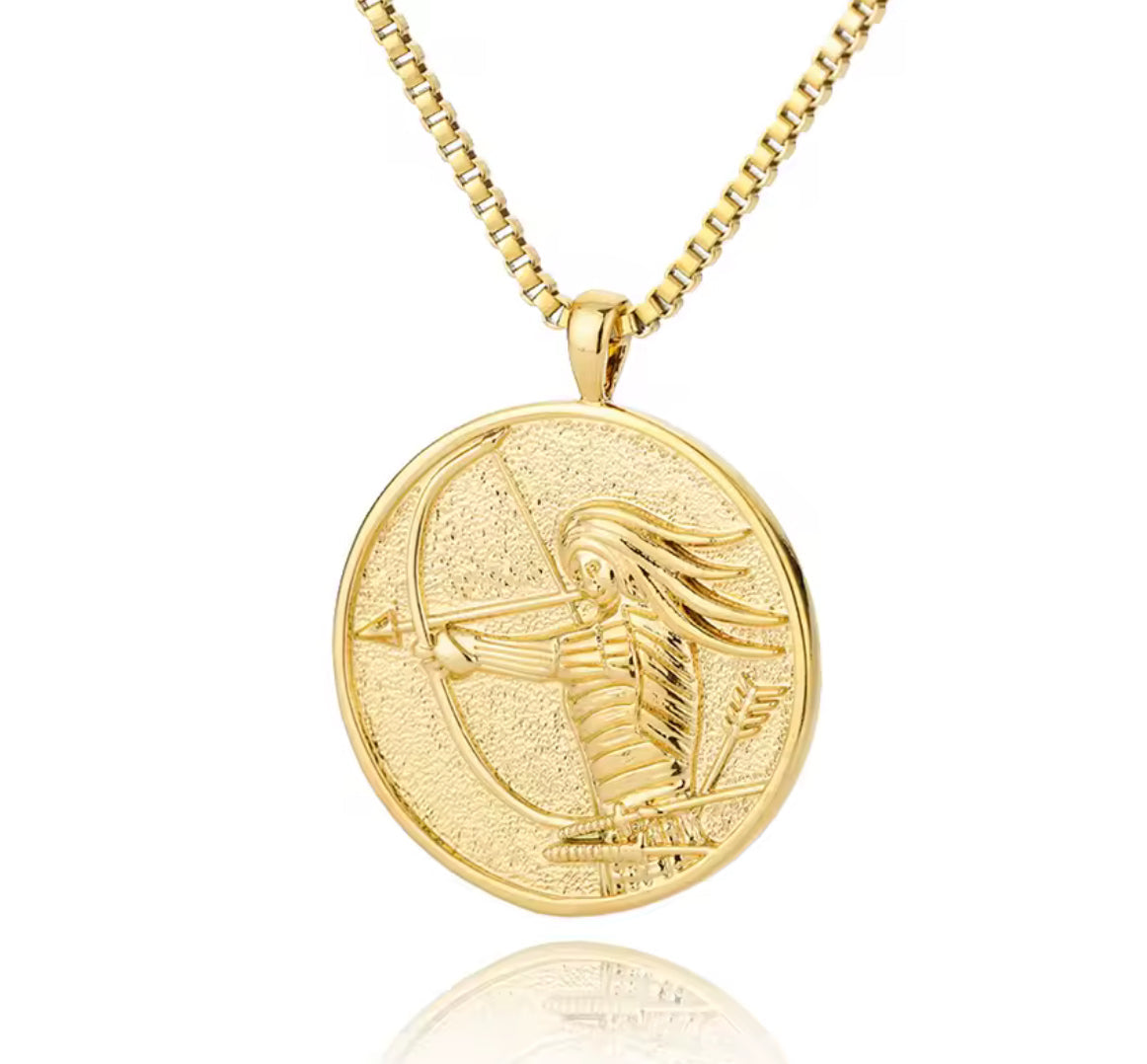 The Gold Goddess Pendant Necklace