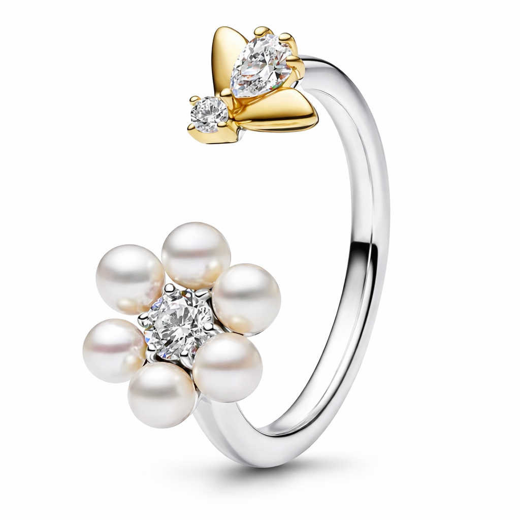 The Summer Bee & Flower Ring