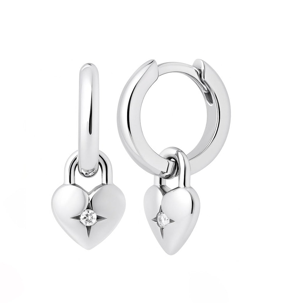 The Silver Heartlock Huggies