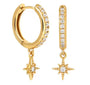 The Gold Twinkling Bria Star Huggies