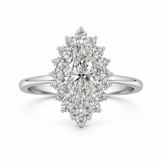 The Silver Éternelle Savannah Halo Ring