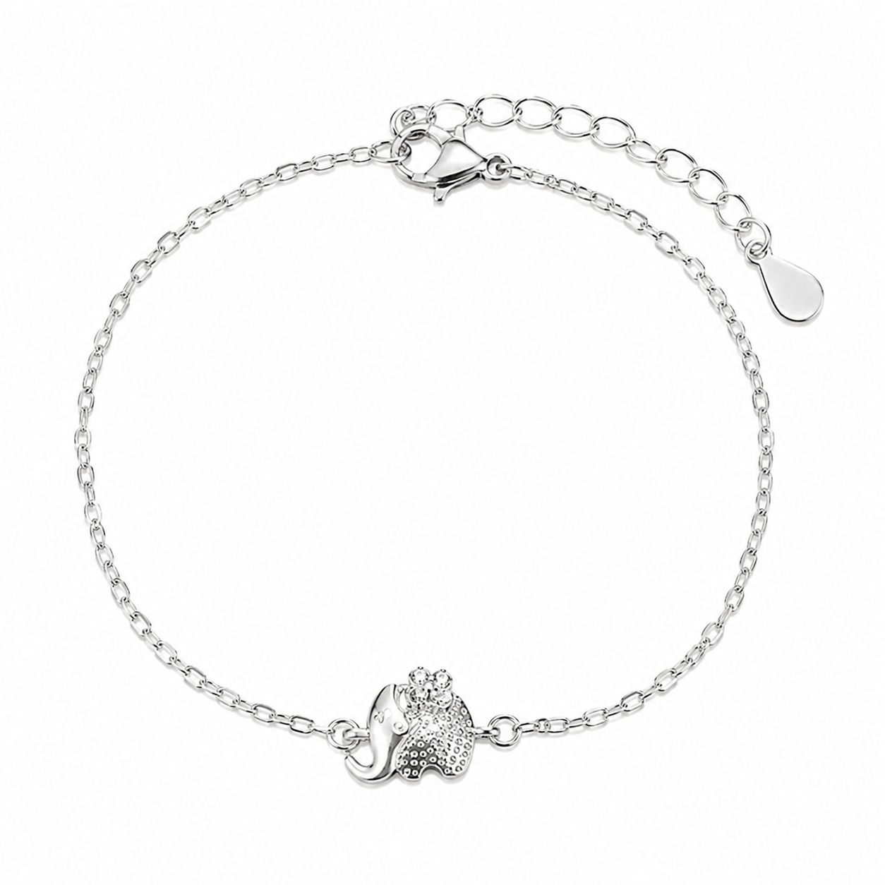The Silver Little Elephant Bracelet