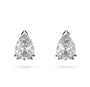 The Silver Eterna Teardrop Studs