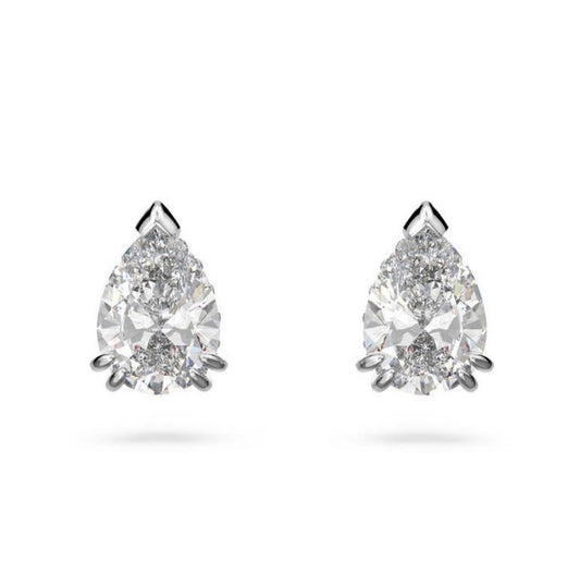 The Silver Eterna Teardrop Studs