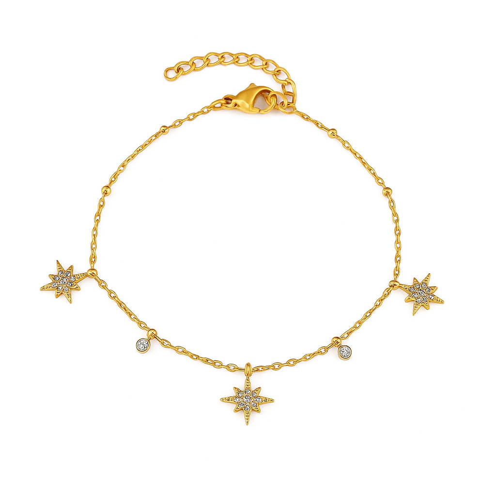 The Gold Dainty Etiquettè North Star Bracelet