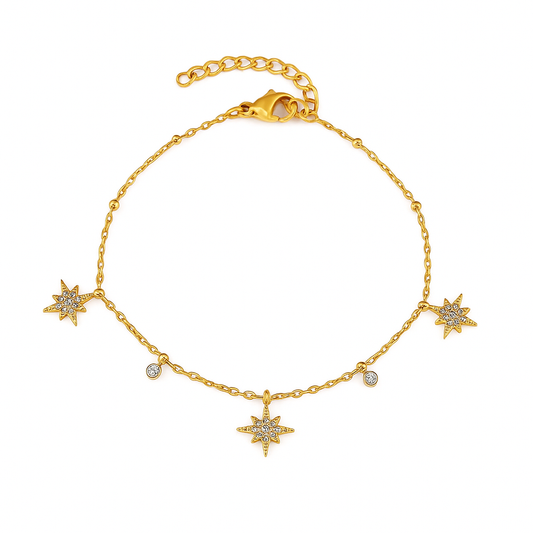 The Gold Dainty Etiquettè North Star Bracelet