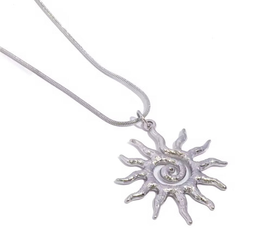 The Silver Angelic Sunshine Necklace