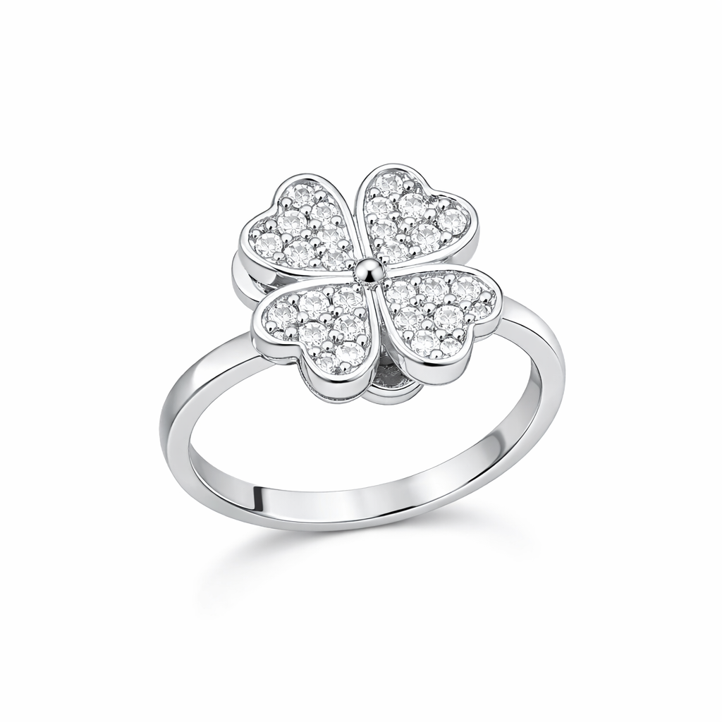 The Adjustable Serenity Flower Spinnable Anxiety Ring