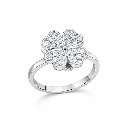 The Adjustable Serenity Flower Spinnable Anxiety Ring