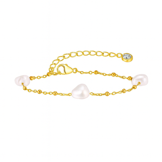 The Gold Dainty Ancient Pearl Bracelet