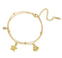 The Gold Seabreeze Charm Anklet