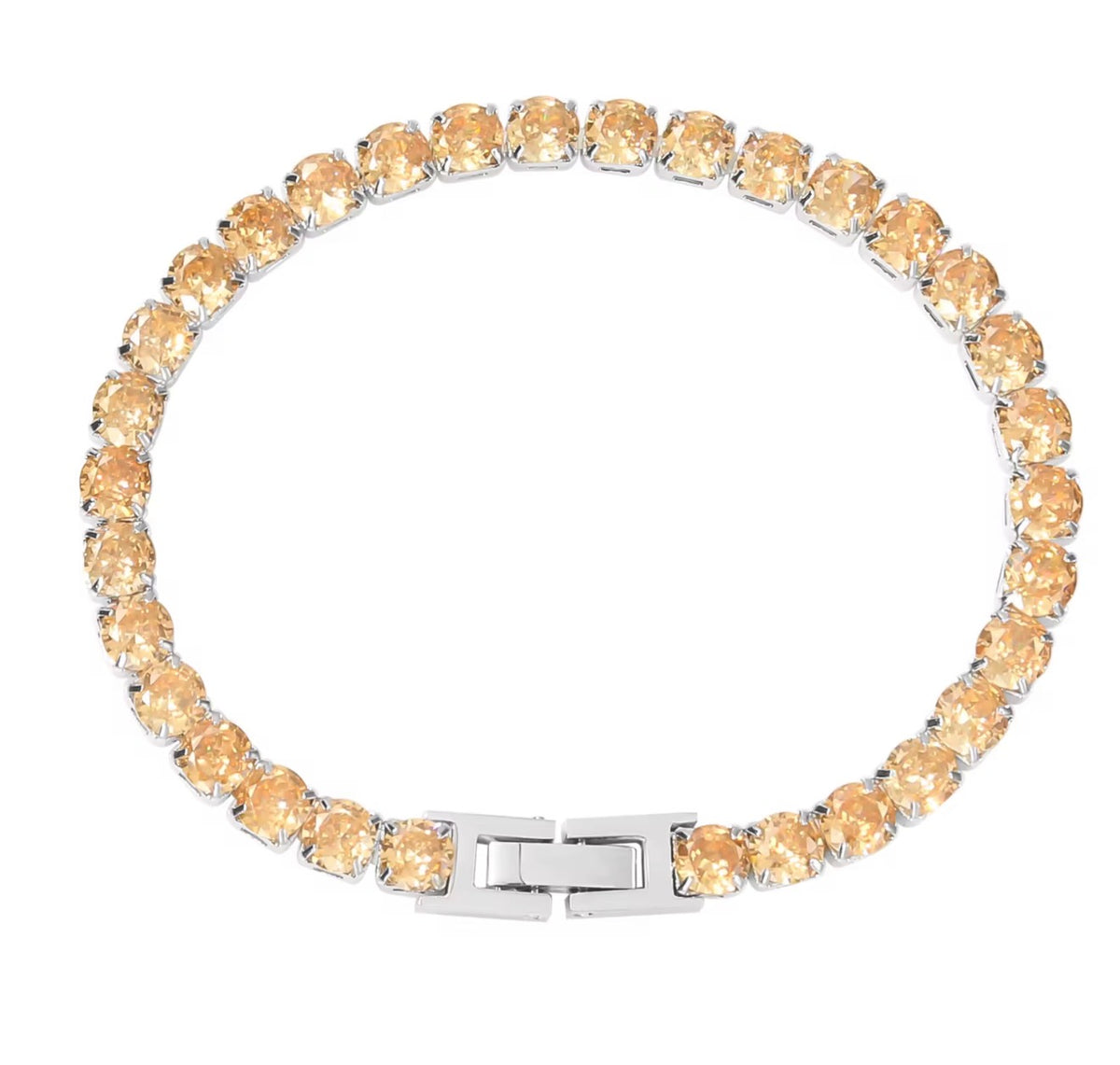 The Silver Victoria Tennis Bracelet