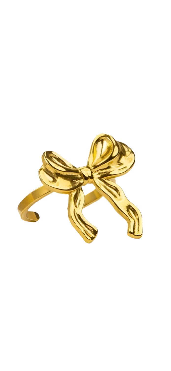 Gold Opulence Bow Ring