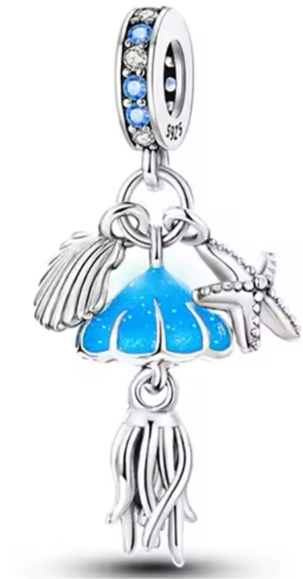 The Blue Summery Jellyfish Charm