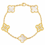 The Golden Snow Glitter Etoilè Arabia Flower Bracelet