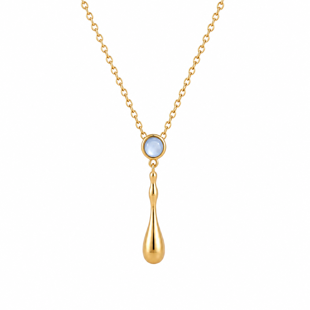 The Gold Bleu Lapis Pearl Necklace