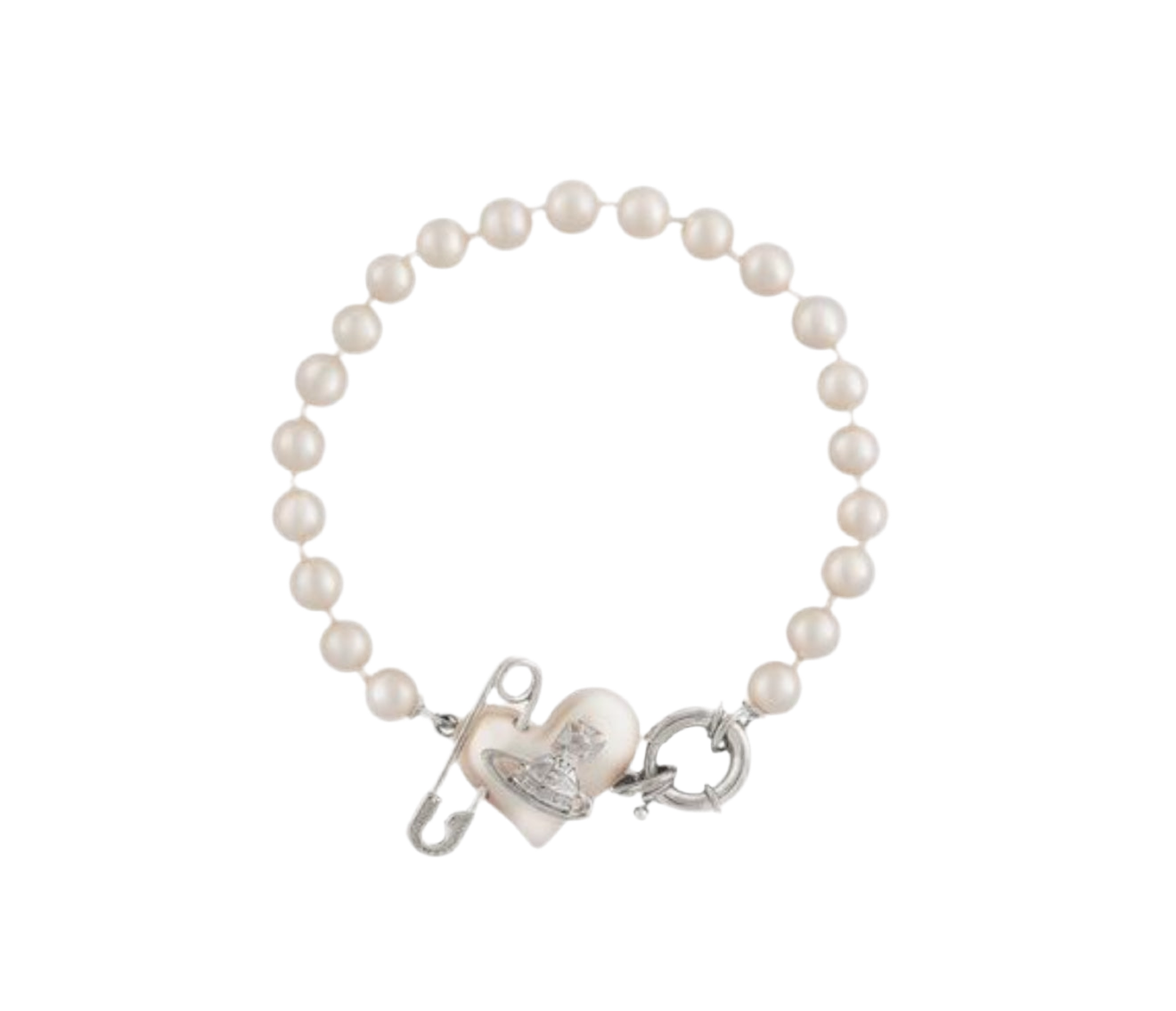 The Silver Sweetheart Pearl Planet Bracelet