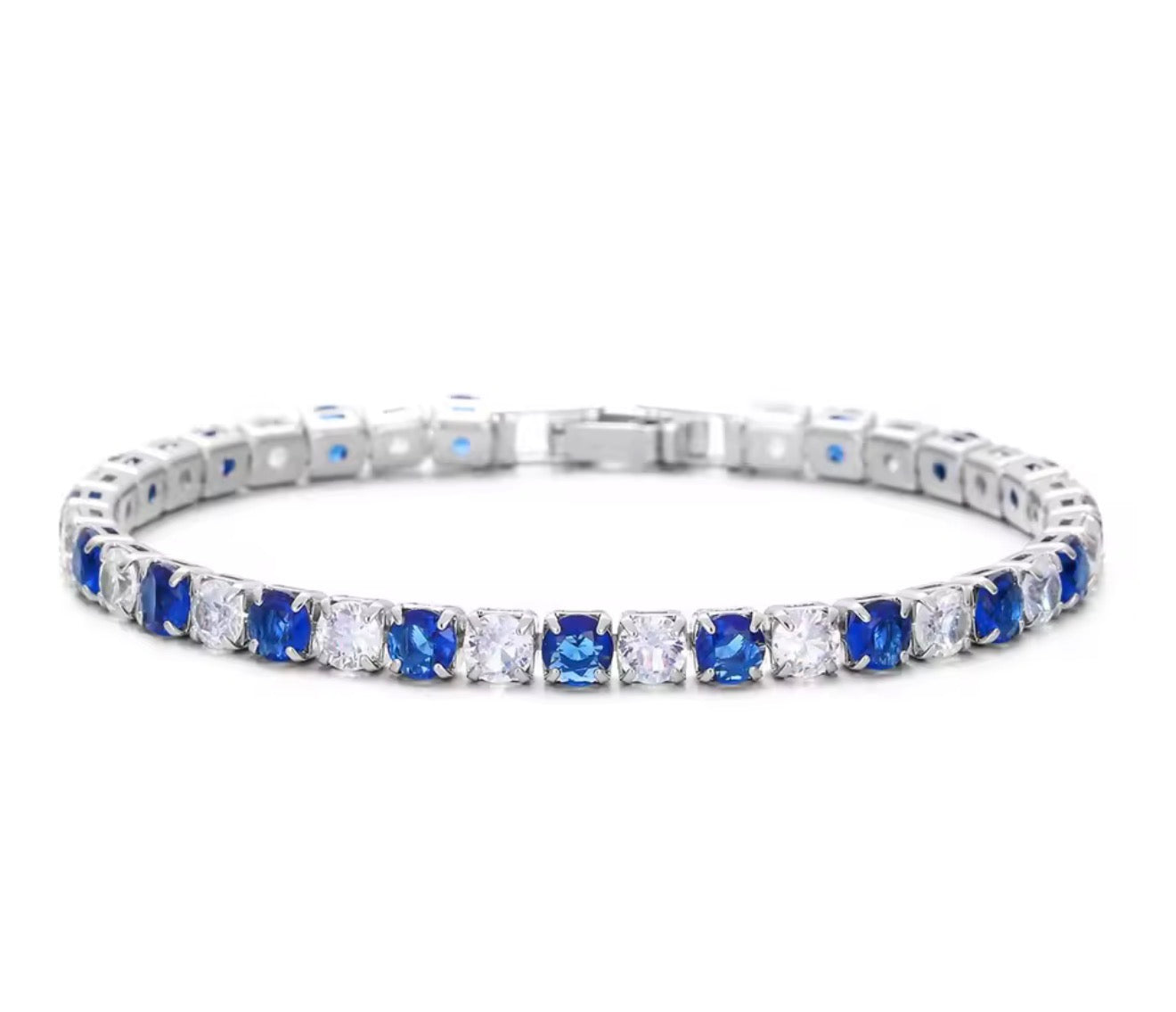 The Silver Bling Alternate Tennis Bracelet