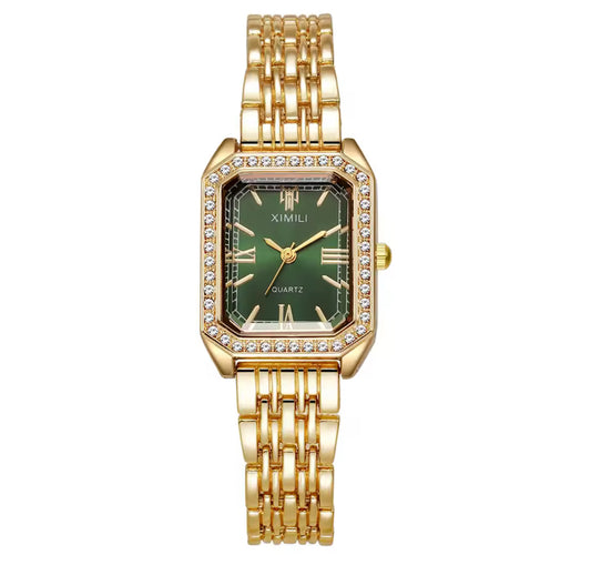 The Luxe Emerald Ximélia Quartz Watch