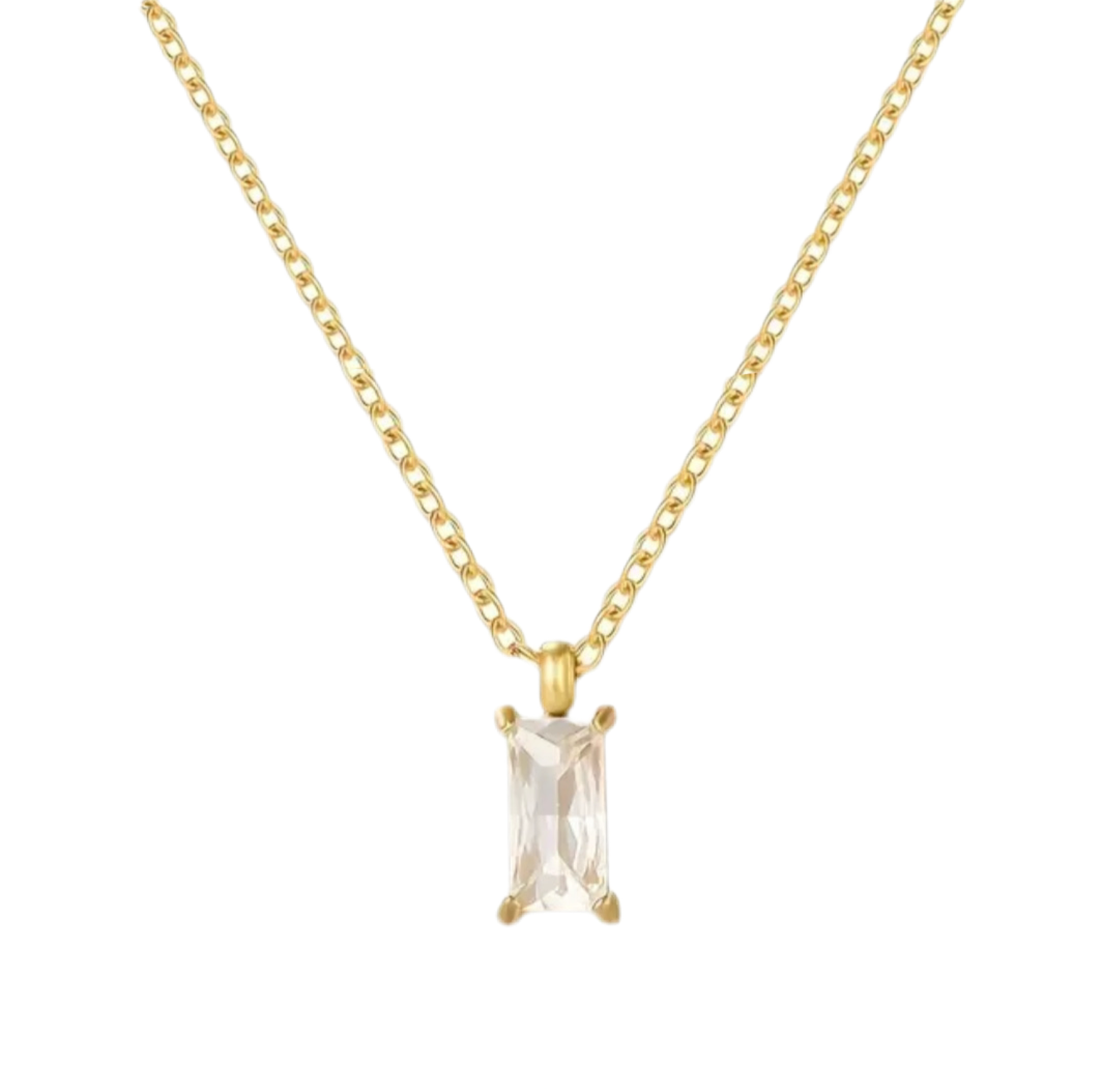 The Gold Dainty Thin Solara Luxe Pendant Necklace