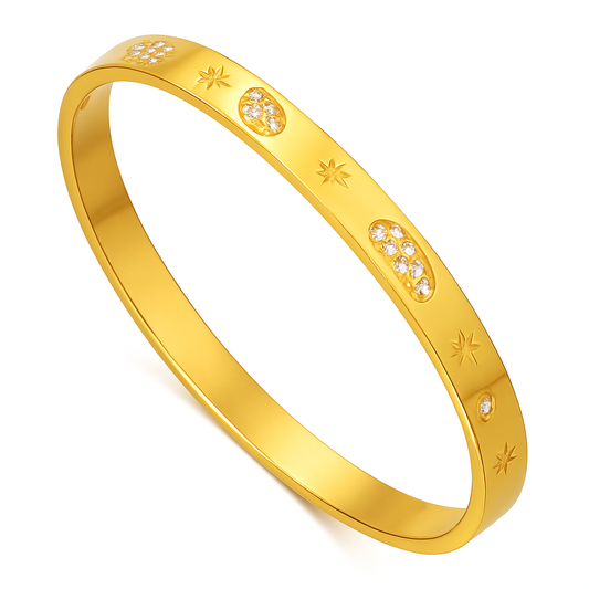 The Gold Moon Rock Starlace Bangle