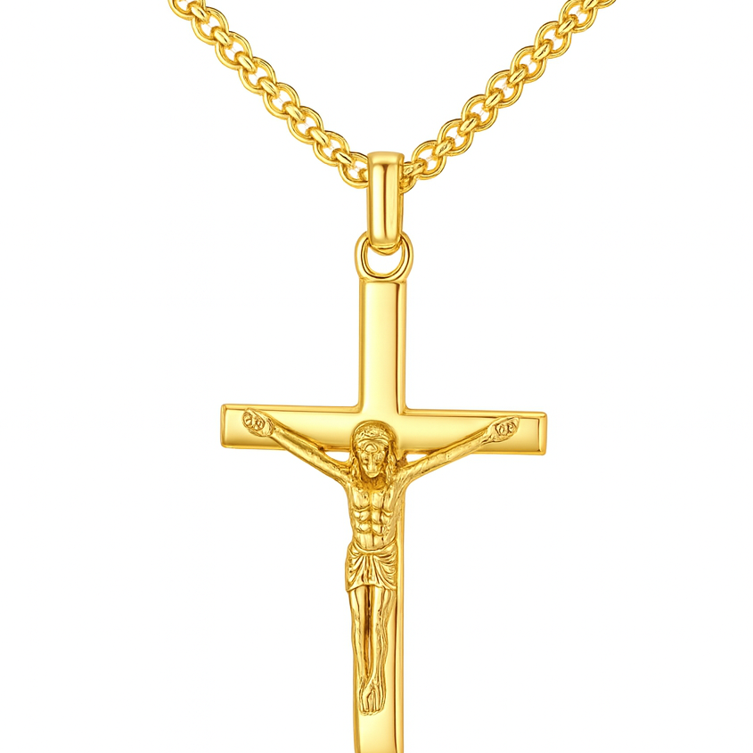 The Gold Dominion Cross Necklace