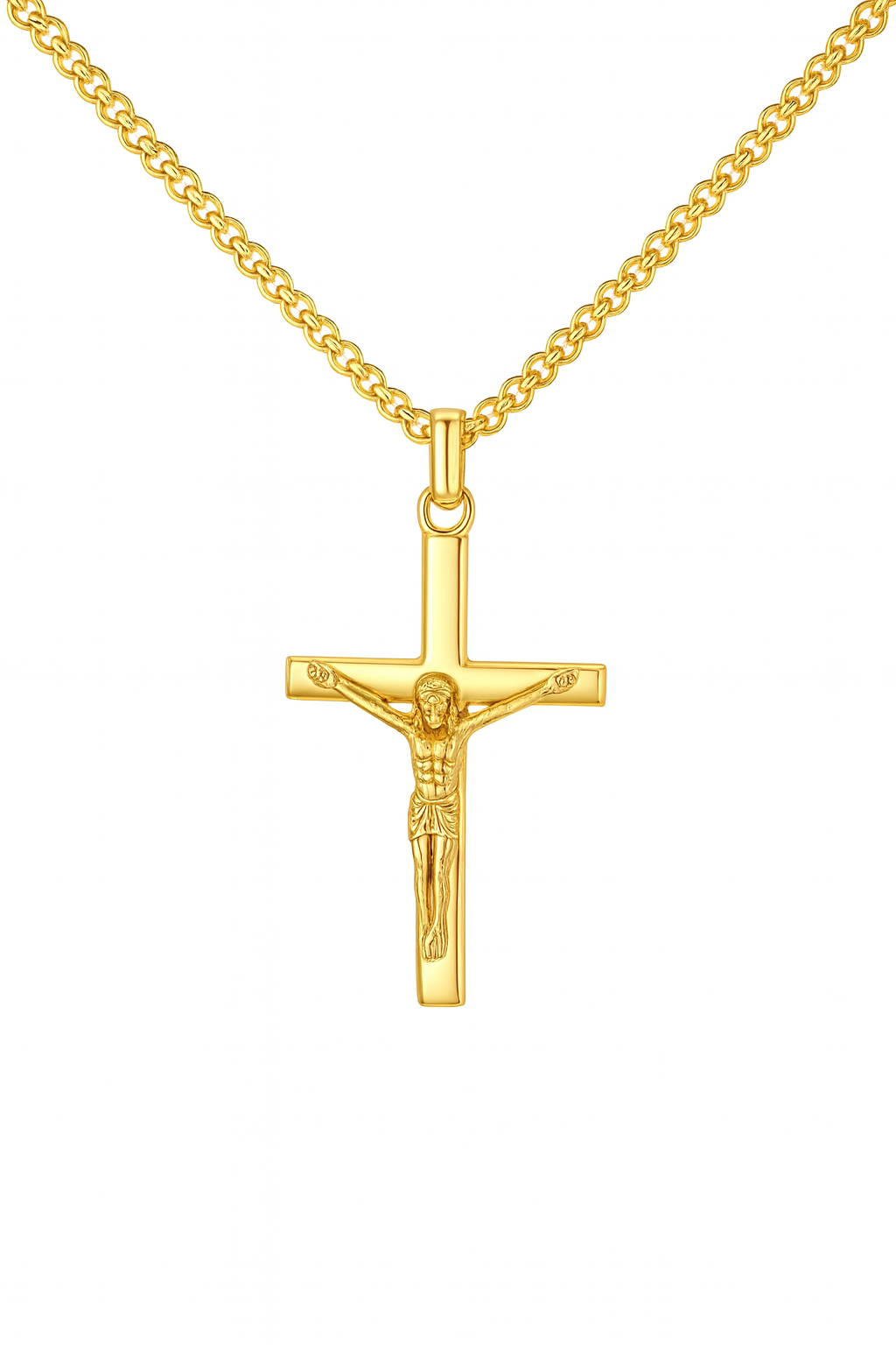 The Gold Dominion Cross Necklace