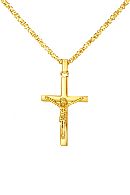 The Gold Dominion Cross Necklace