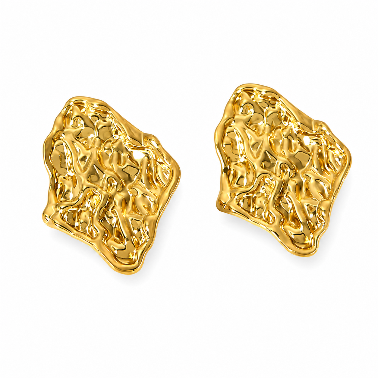 The Gold Chunky Aurelius Stud Earrings