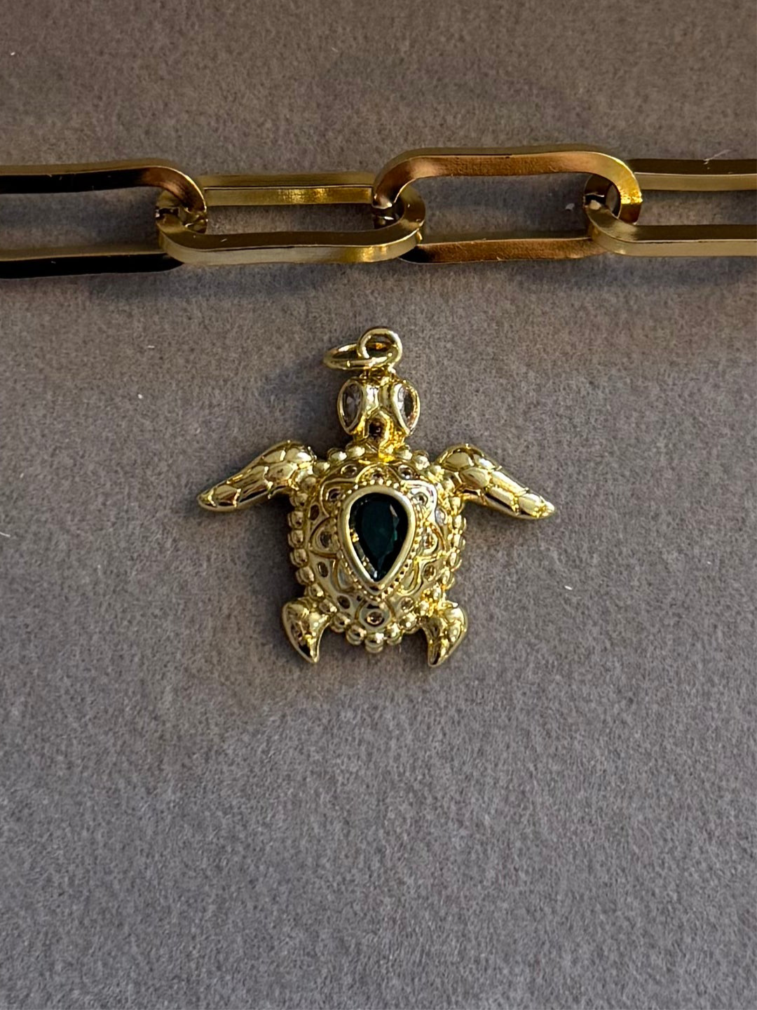 The Emerald Arabian Turtle Charm