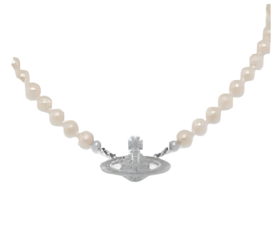 Silver Planet Necklace