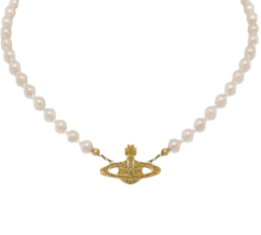 Gold Planet Necklace