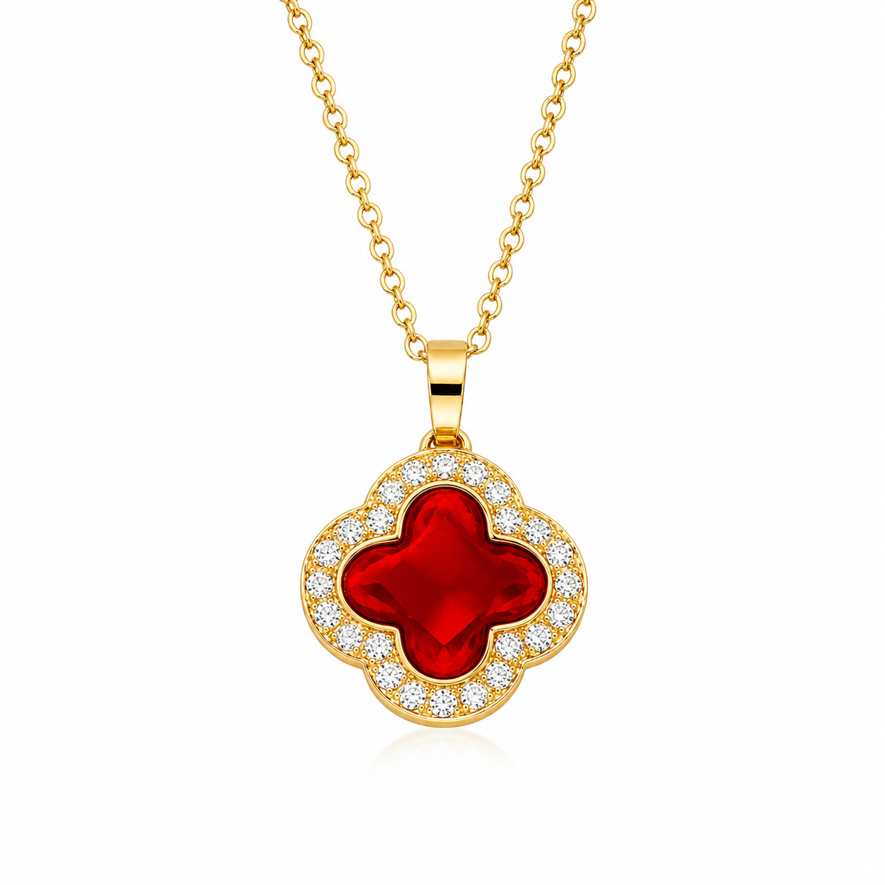 The Gold Anastasia Clover Necklace