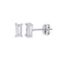 The Silver Minimalistic Elara Studs